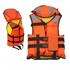 Жилет спасательный  "Восток", двухсторонний оранжевый/лес (до 100 кг)