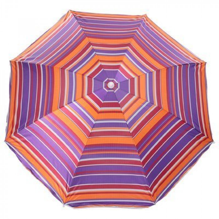 Зонт пляжный "Модерн" сер. покрытие d=180, h=195 микс