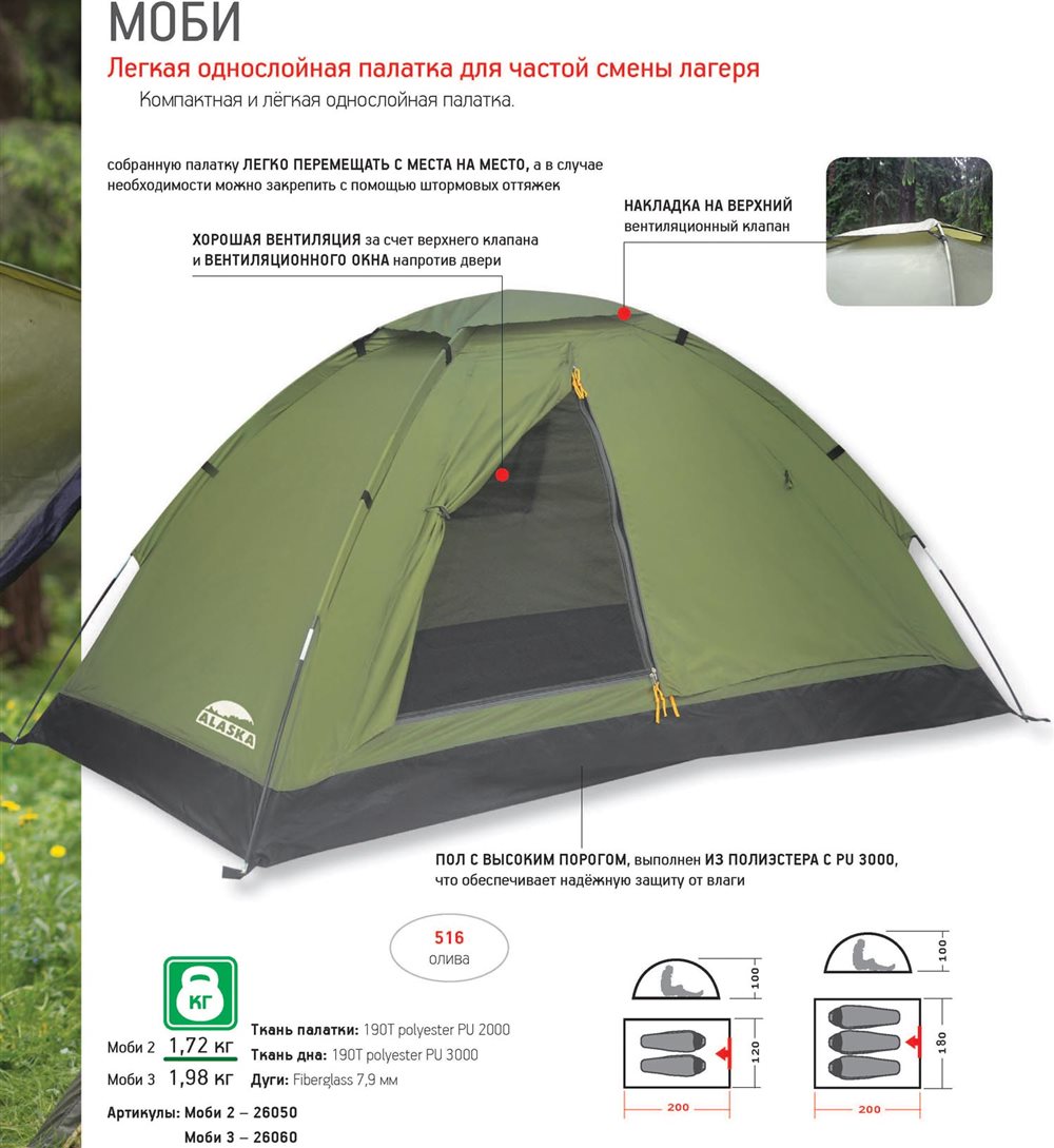 Палатка "Моби 3"